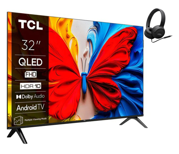TCL 32S5K 32" QLED Full HD Android TV DVB-T2 + Tune 520C USB-C - 1530355 - zdjęcie